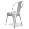 Atlas Commercial Products Titan Series™ Industrial Metal Chair, Silver MSC9SLV